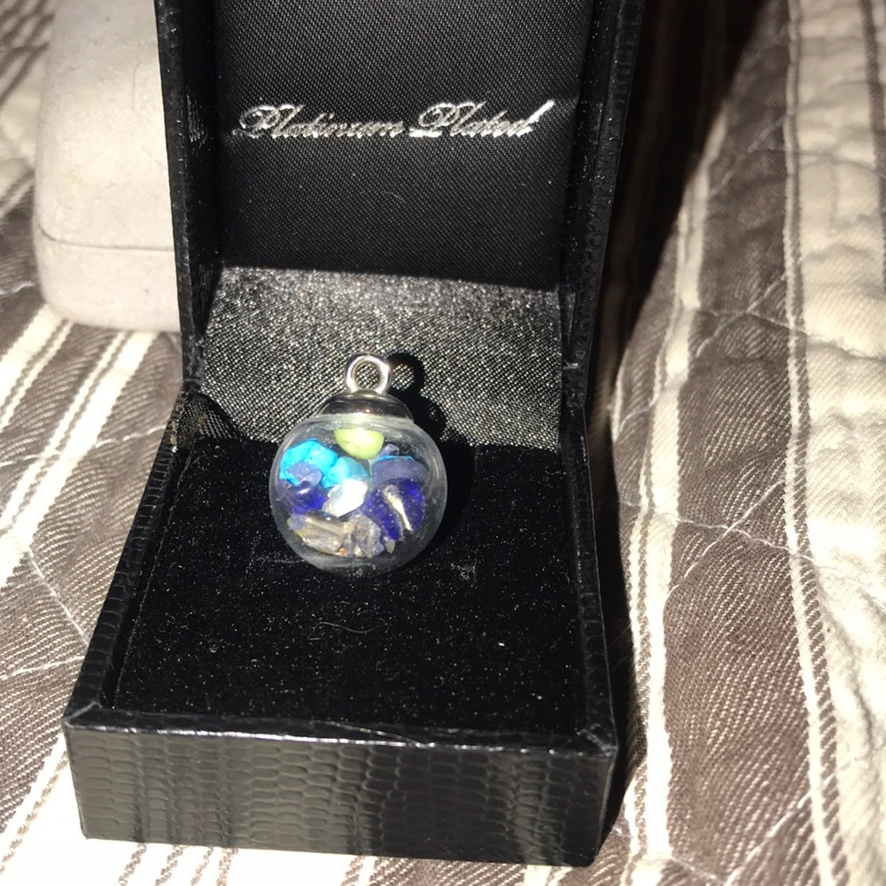 “Fish bowl” necklace pendant